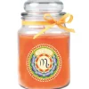 HS Candle Duftkerze & Glas Sternzeichen Honigmelone 110 Stunden Skorpion