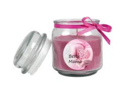 HS Candle Duftkerze & Glas Muttertag Lila Lavendel