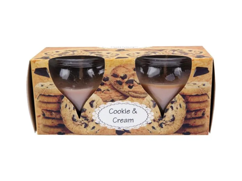 HS Candle Duftkerze Creation Kerzen 2er Pack Cookie Cream