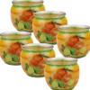 HS Candle Duftkerze Motiv 6er Pack Citrus Fruits