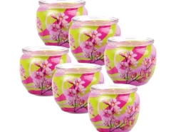 HS Candle Duftkerze Motiv 6er Pack Blütenzauber