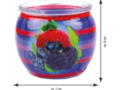 HS Candle Duftkerze Motiv 6er Pack Mixed Berries