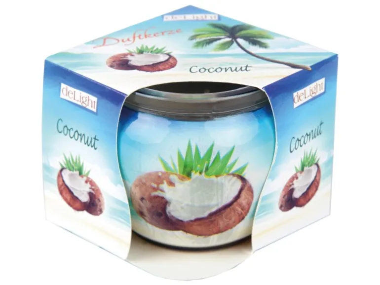 HS Candle Duftkerze Motiv Kerze Raumduft Coconut