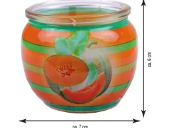 HS Candle Duftkerze Motiv 6er Pack Fresh Melon