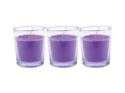 HS Candle Duftkerzen Classic Kerzen 3er Pack Lavendel