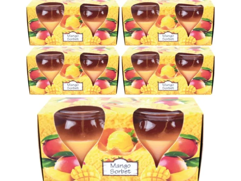 HS Candle Duftkerzen Creation 10er Pack Mango Sorbet