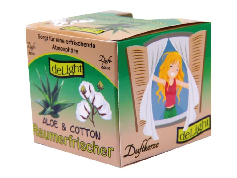 HS Candle Duftkerzen Raumerfrischer 6er Pack Raumerfrischer Aloe Cotton