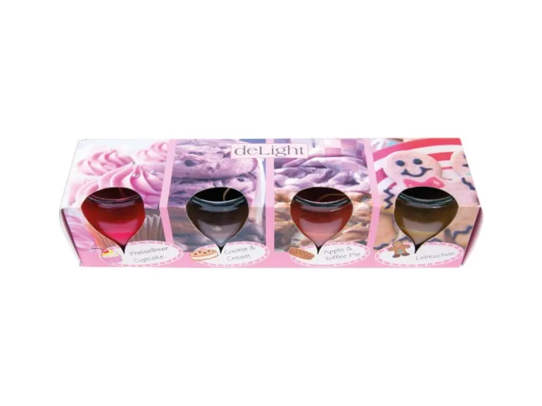HS Candle Duftkerzen Selection 4 Kerzen Mix Bakery Selection