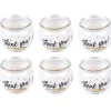 HS Candle Duftkerzen Sprüche 6er Pack Thank You