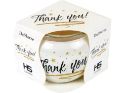 HS Candle Duftkerzen Sprüche 6er Pack Thank You