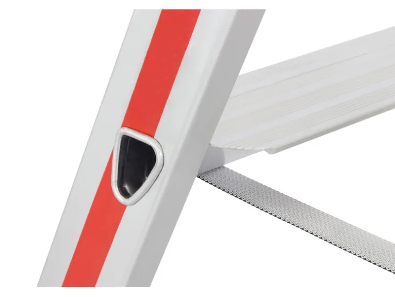 Hymer Stufenstehleiter Eloxiert 2x6 Stufen