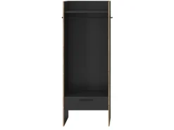Inn.Furn Garderobe Salud in Grau und Nox Eiche 70 x 189 cm Salud