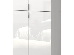 Inn.Furn Garderoben-Set 5-teilig in Weiß Hochglanz 153 cm SystemX