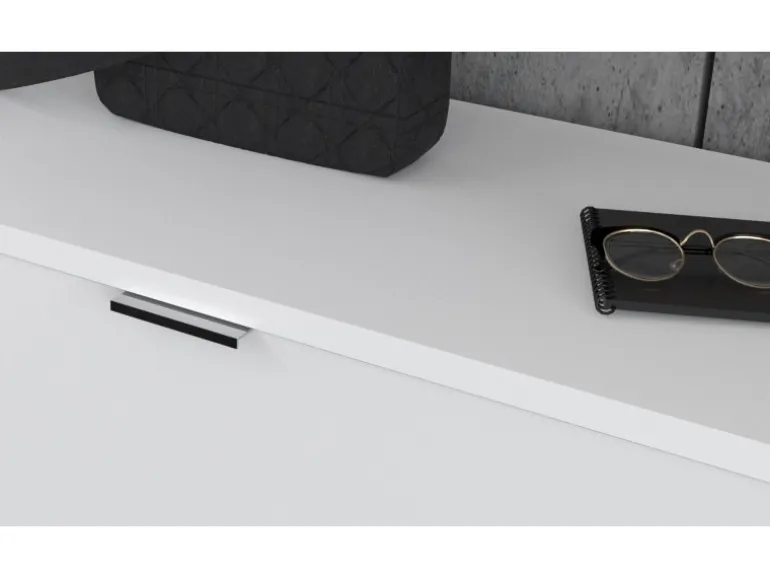 Inn.Furn Garderoben-Set 4-teilig in Weiß Hochglanz 117 cm SystemX