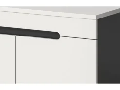 Inn.Furn Garderoben-Set 5-teilig in Weiß und Grau 175 cm Cooper