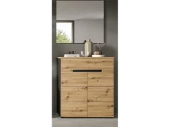 Inn.Furn Garderoben-Set 2-teilig Eiche Grau 80 cm mit Soft-Close Cooper