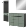 Inn.Furn Garderoben-Set 3-teilig in Salbei und Grau 180 cm Cooper