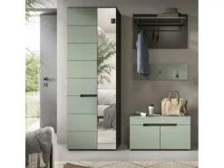 Inn.Furn Garderoben-Set 4-teilig in Salbei und Grau 160 cm Cooper
