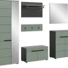 Inn.Furn Garderoben-Set 6-teilig in Salbei und Grau 255 cm Cooper