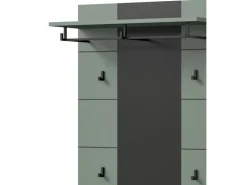 Inn.Furn Garderoben-Set 4-teilig in Salbei und Grau 175 cm Cooper