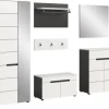 Inn.Furn Garderoben-Set 6-teilig in Weiß und Grau 255 cm Cooper