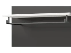 Inn.Furn Garderoben-Set 6-teilig in Weiß und Grau 255 cm Cooper