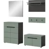 Inn.Furn Garderoben-Set 5-teilig in Salbei und Grau 175 cm Cooper