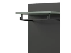 Inn.Furn Garderoben-Set 3-teilig in Salbei und Grau 140 cm Cooper