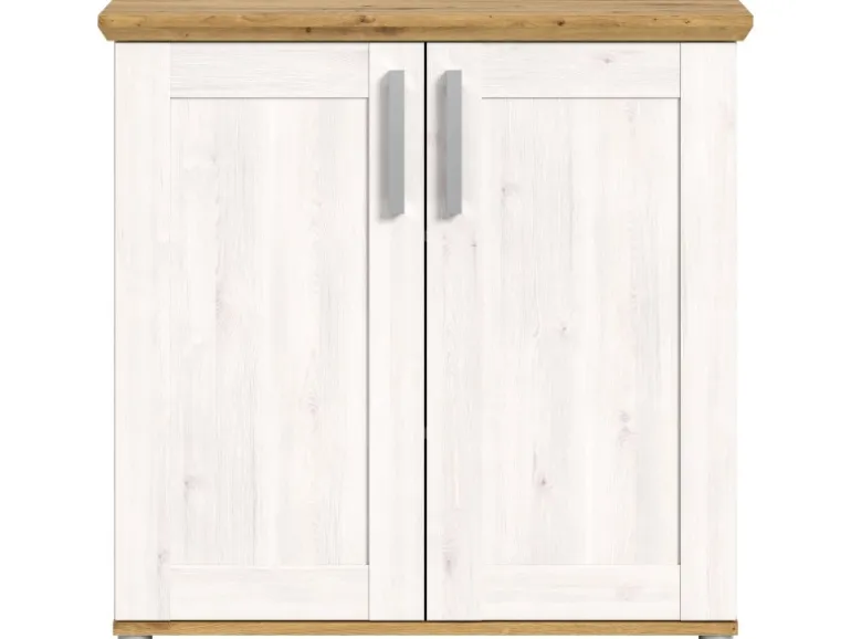 Inn.Furn Kommode Weiß Lärche Eiche Artisan 95 cm Landhaus Mirano