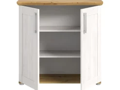 Inn.Furn Kommode Weiß Lärche Eiche Artisan 95 cm Landhaus Mirano
