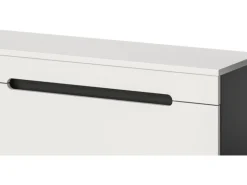 Inn.Furn TV-Lowboard und Wandboard in Weiß und Grau 170 cm Cooper