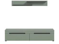 Inn.Furn TV-Lowboard und Wandboard in Salbei und Grau 170 cm Cooper