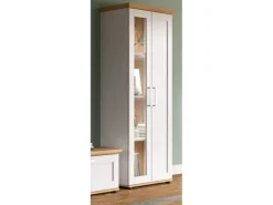 Inn.Furn Vitrine in Weiß Lärche Landhaus 64 x 161 cm Mirano
