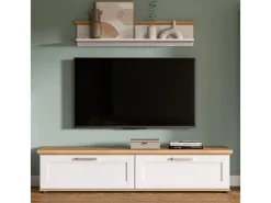 Inn.Furn Wandboard in Weiß Lärche Landhaus 110 cm Mirano