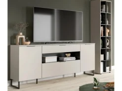 Inn.Furn Wohnwand in Kaschmir und Schwarz 245 cm Morena