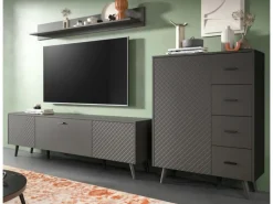 Inn.Furn Wohnwand in Grau Matt 269 cm Madea