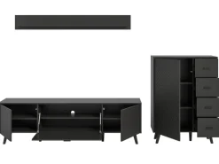 Inn.Furn Wohnwand in Grau Matt 269 cm Madea