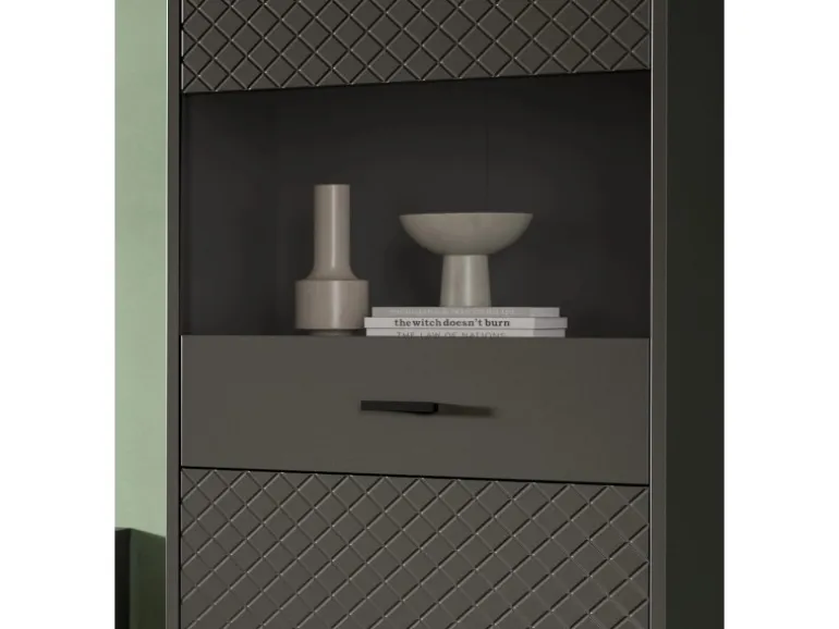 Inn.Furn Wohnwand in Grau Matt 258 cm Madea