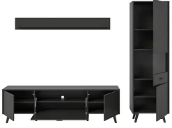 Inn.Furn Wohnwand in Grau Matt 258 cm Madea