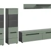 Inn.Furn Wohnwand in Salbei und Grau 272 cm Cooper
