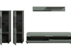 Inn.Furn Wohnwand in Salbei und Grau 272 cm Cooper