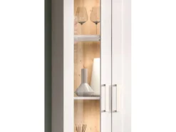 Inn.Furn Wohnwand in Weiß Lärche Landhaus 4-teilig 336 cm Mirano