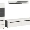 Inn.Furn Wohnwand in Weiß und Grau 221 cm Cooper