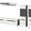 Inn.Furn Wohnwand in Weiß und Grau 272 cm Cooper