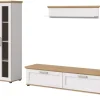 Inn.Furn Wohnwand 3-teilig in Weiß Lärche Landhaus 240 cm Mirano