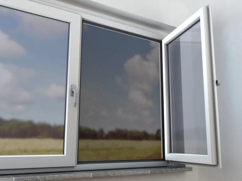 Insektenschutznetz Fenster Anthrazit 150 x 300 cm