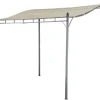 Jet-Line Gartenanbau-Pavillon Lagos aus Alu mit Überdachung 2,5 x 3 Meter in Anthrazit/Beige