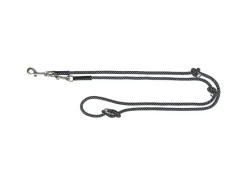 Jollypaw Hundeleine V-Leine geflochten reflektierend 200 cm x Ø 11 mm Schwarz