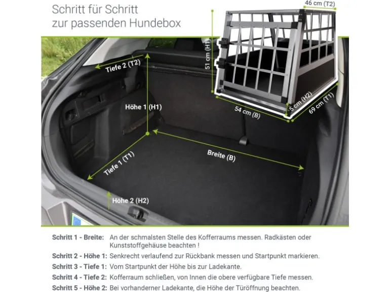 Juskys Alu Hundetransportbox M