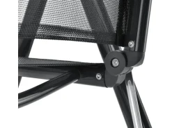 Juskys Aluminium Gartengarnitur Milano 9 Teilig mit Tisch und 8 Stühlen Dunkelgrau